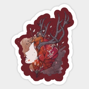 Autumn goddess Sticker